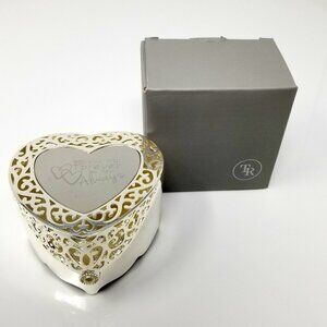 ❤️Things Remembered Heart Hinged Jewelry Box❤️